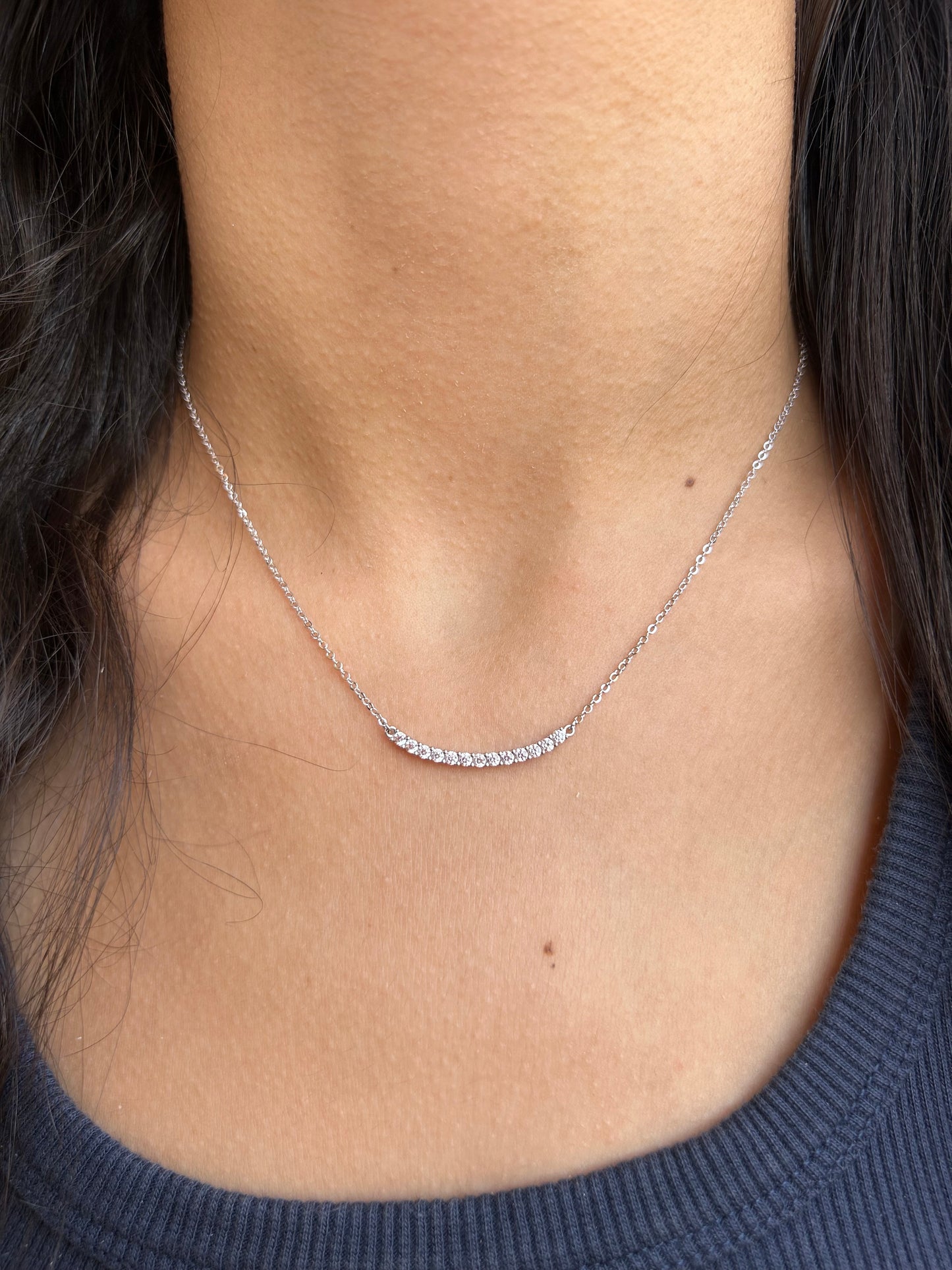 Vionne Silver Tennis Necklace