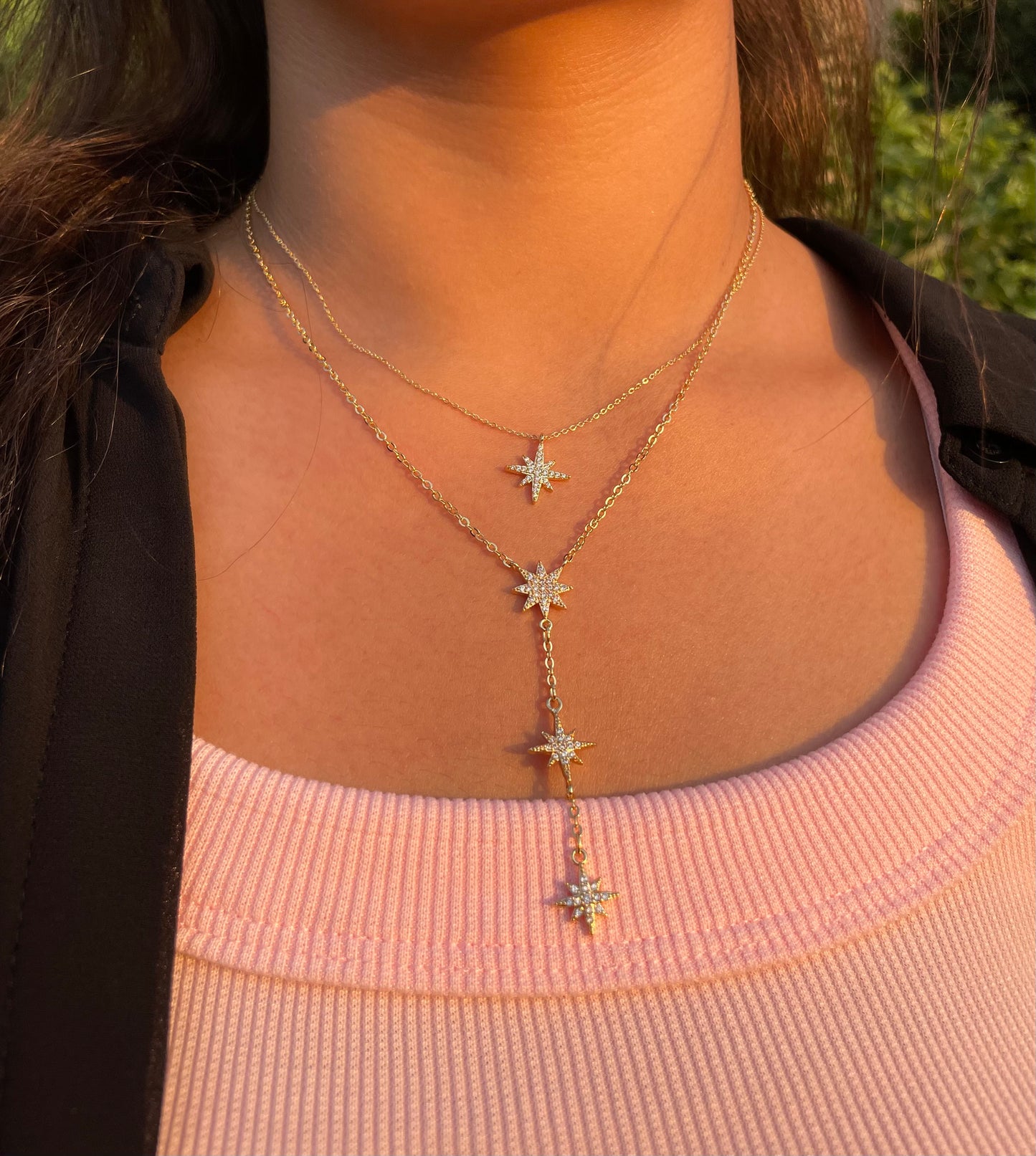 Stars Drops Necklace