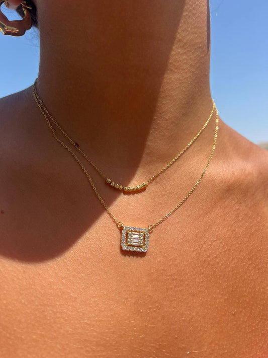 Baguette Layered Necklace