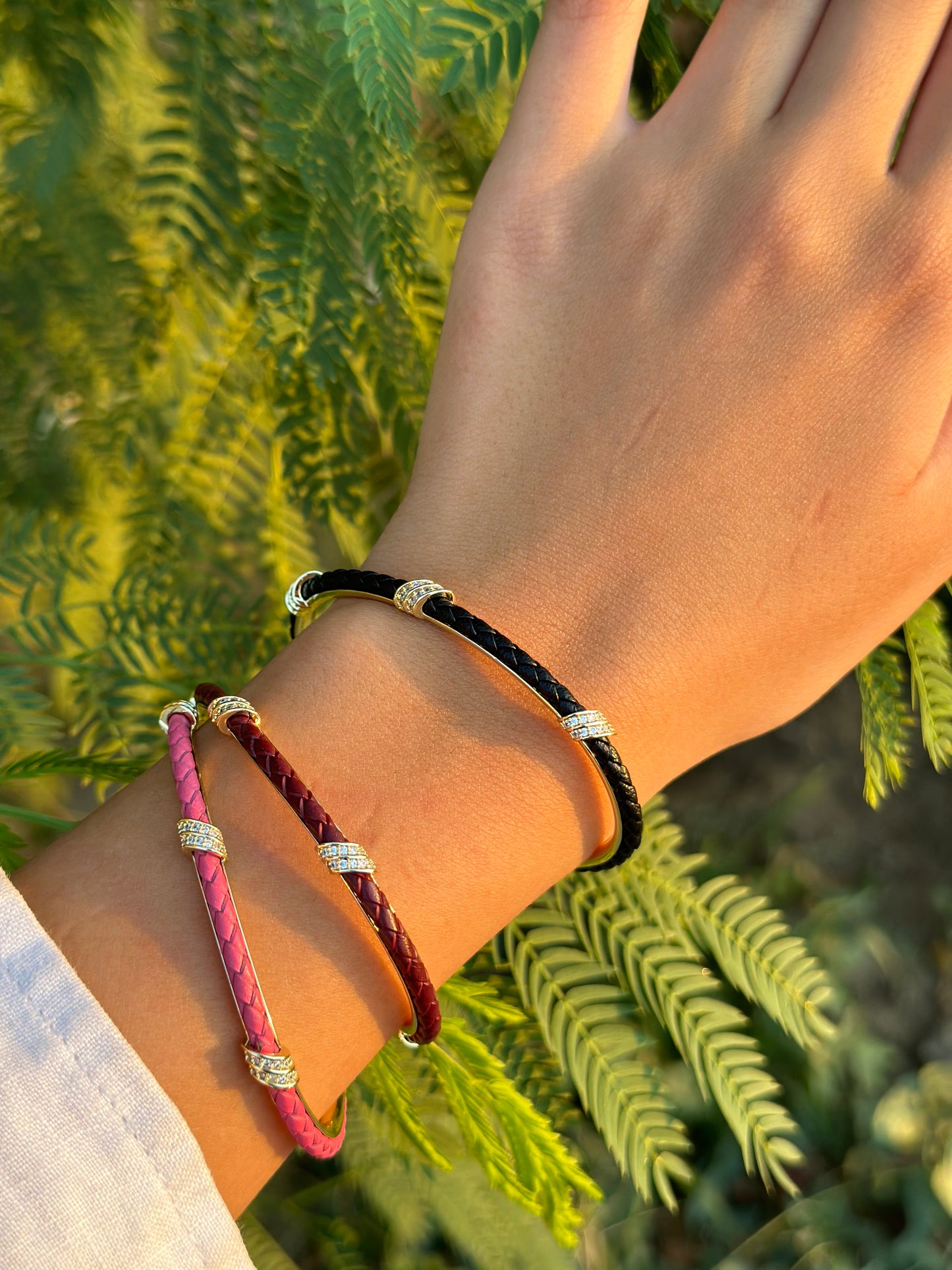 Diamonds Colored Bangles