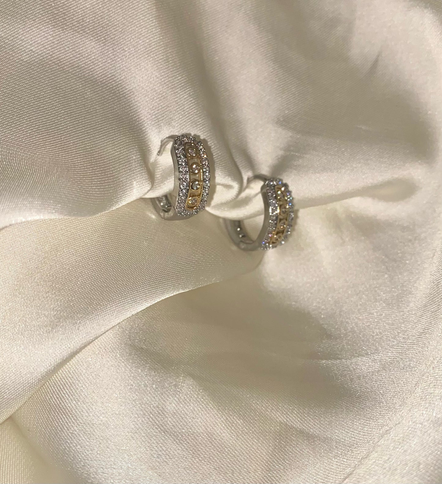 Move silverxgold Earrings