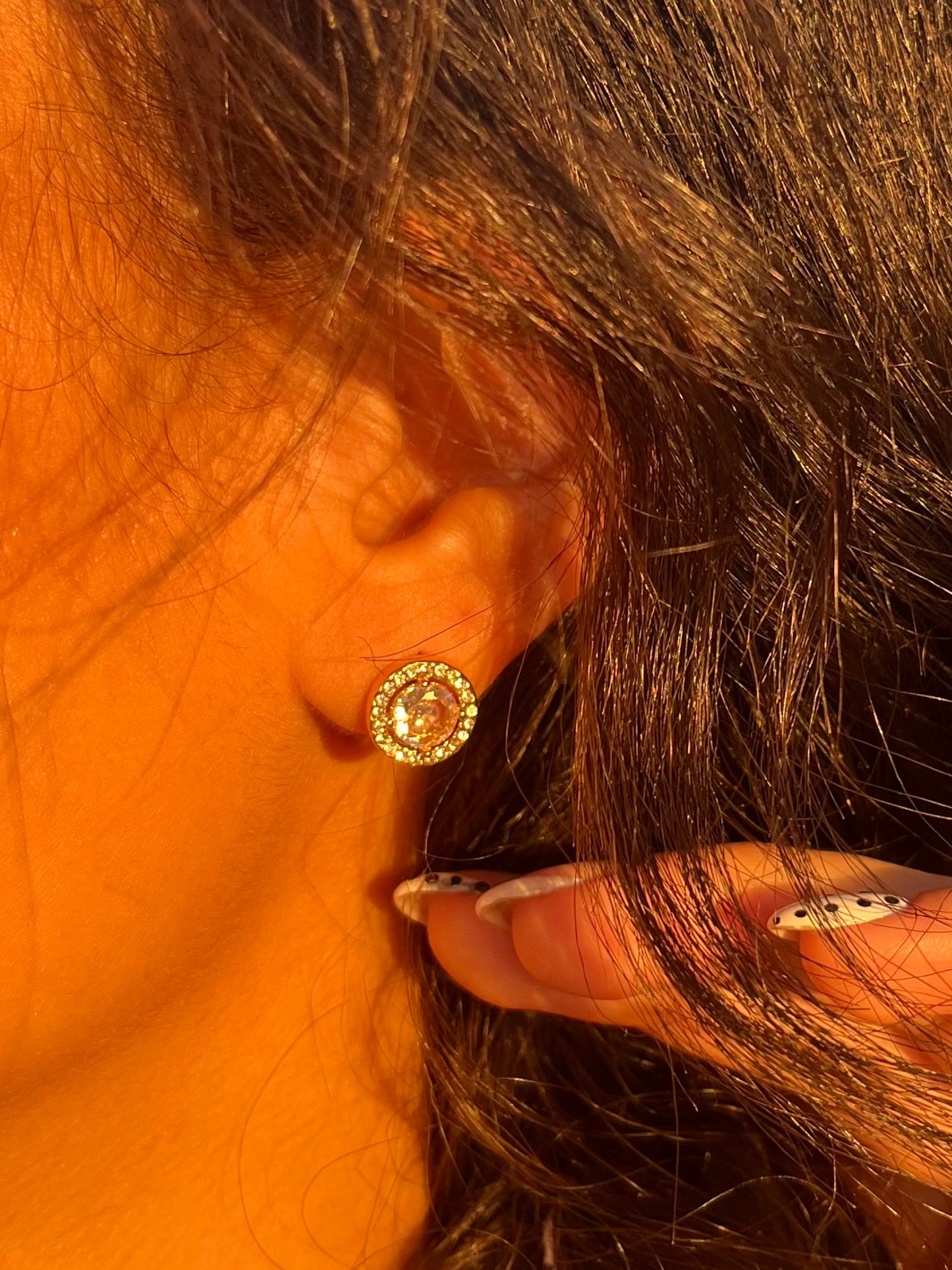 Round Diamond Earrings