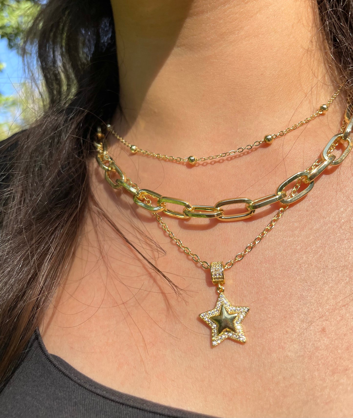 Diamonds Star Chain Necklace