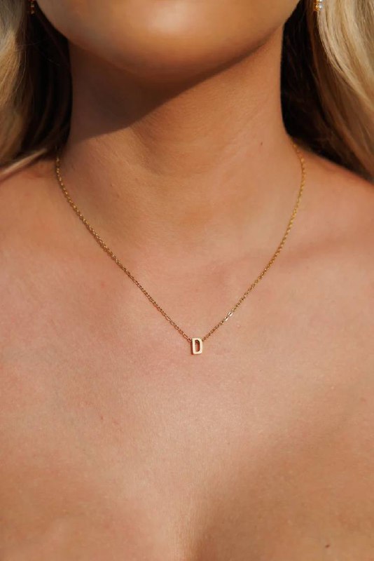 Simple Initials Necklace
