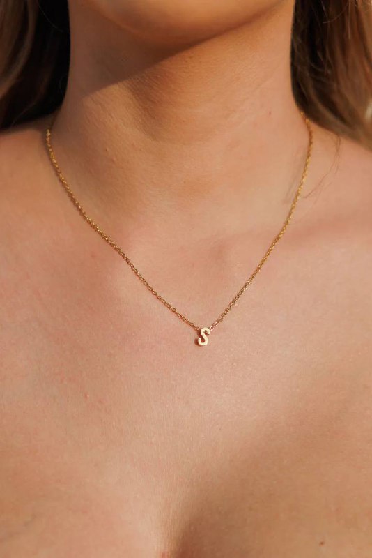 Simple Initials Necklace