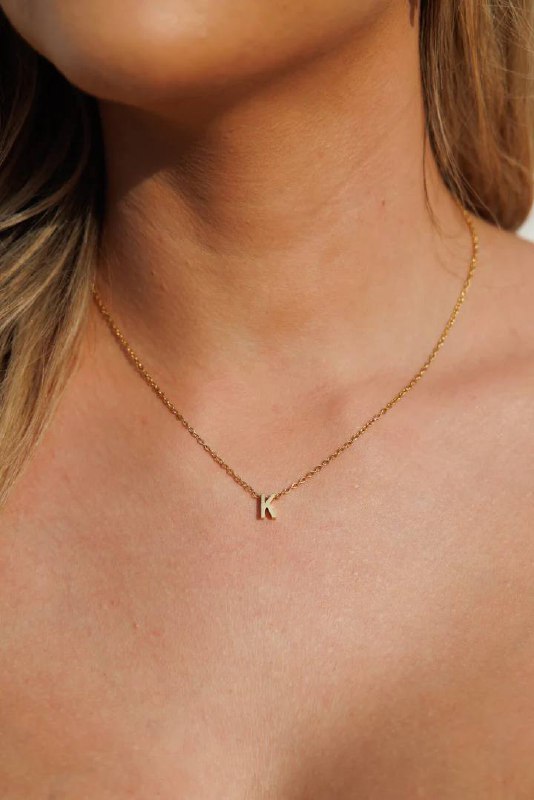 Simple Initials Necklace