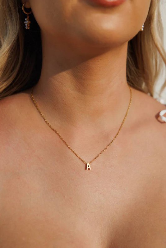 Simple Initials Necklace