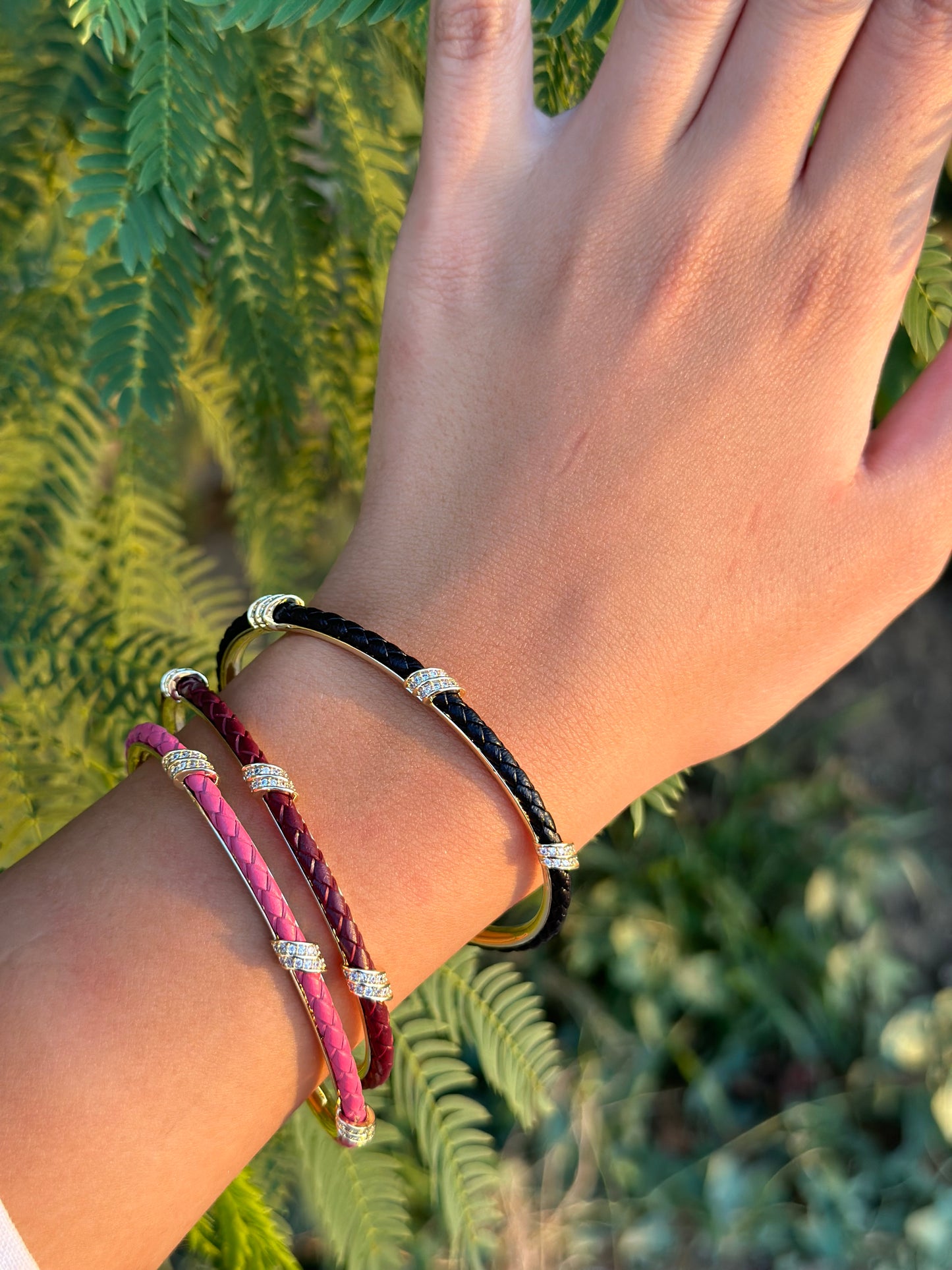 Diamonds Colored Bangles