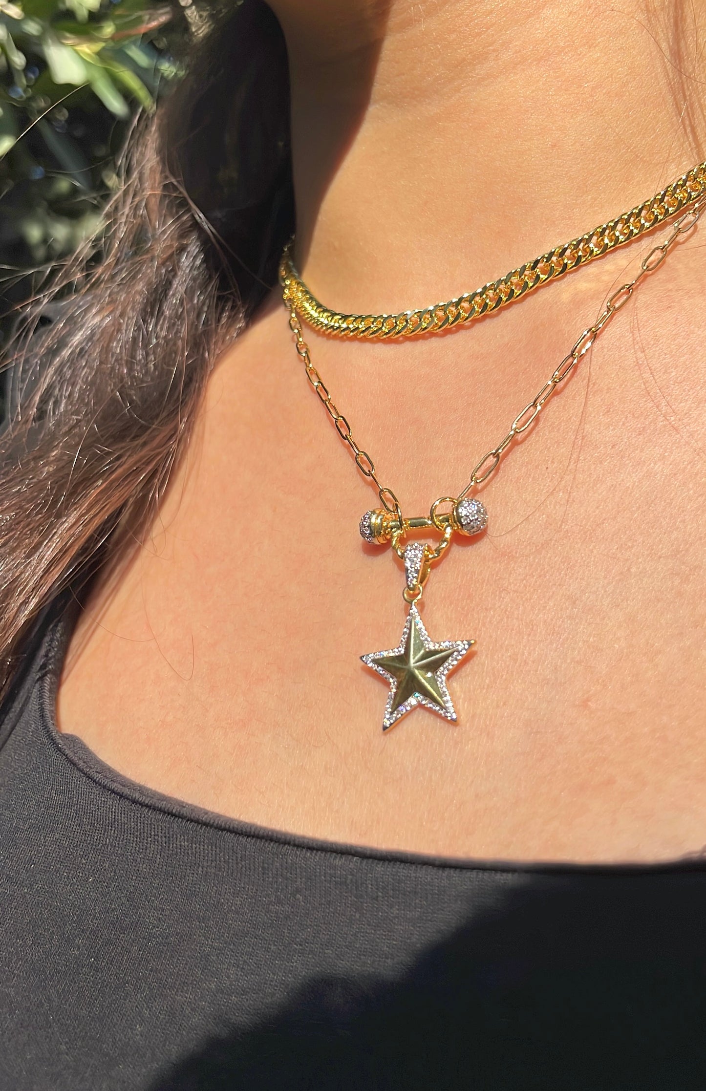 Thin Cubic Chain Necklace