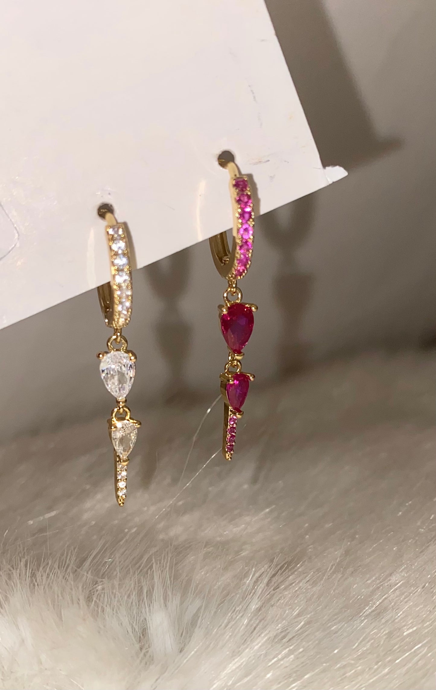 Double Pear Single Piercing