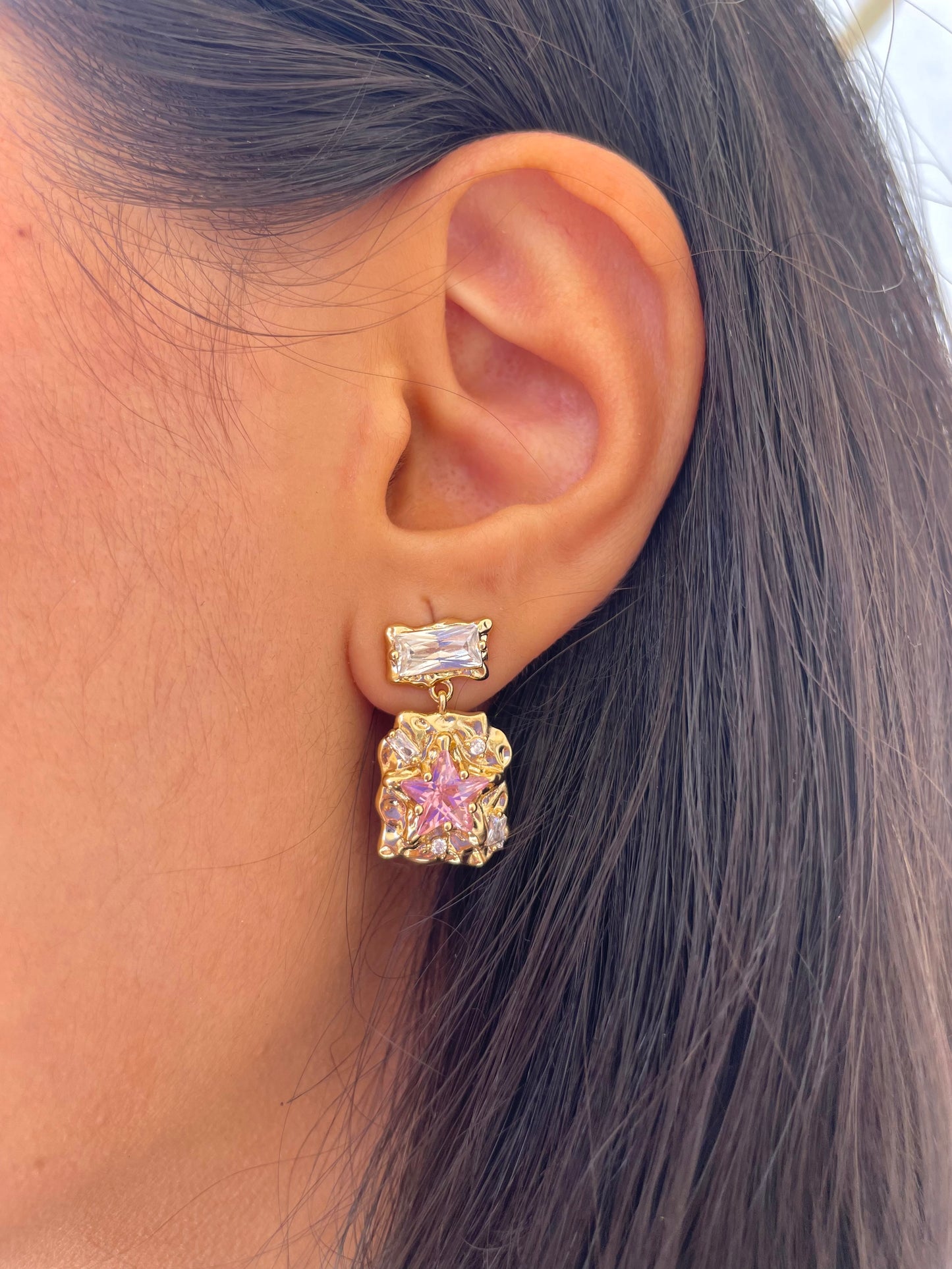 Pink Aura Earrings