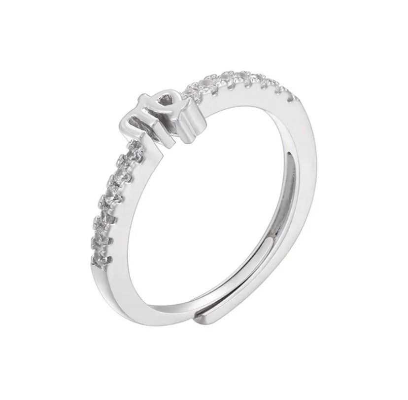 Zodiac Sign Silver Ring