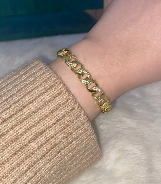 Chain Diamonds Bangle