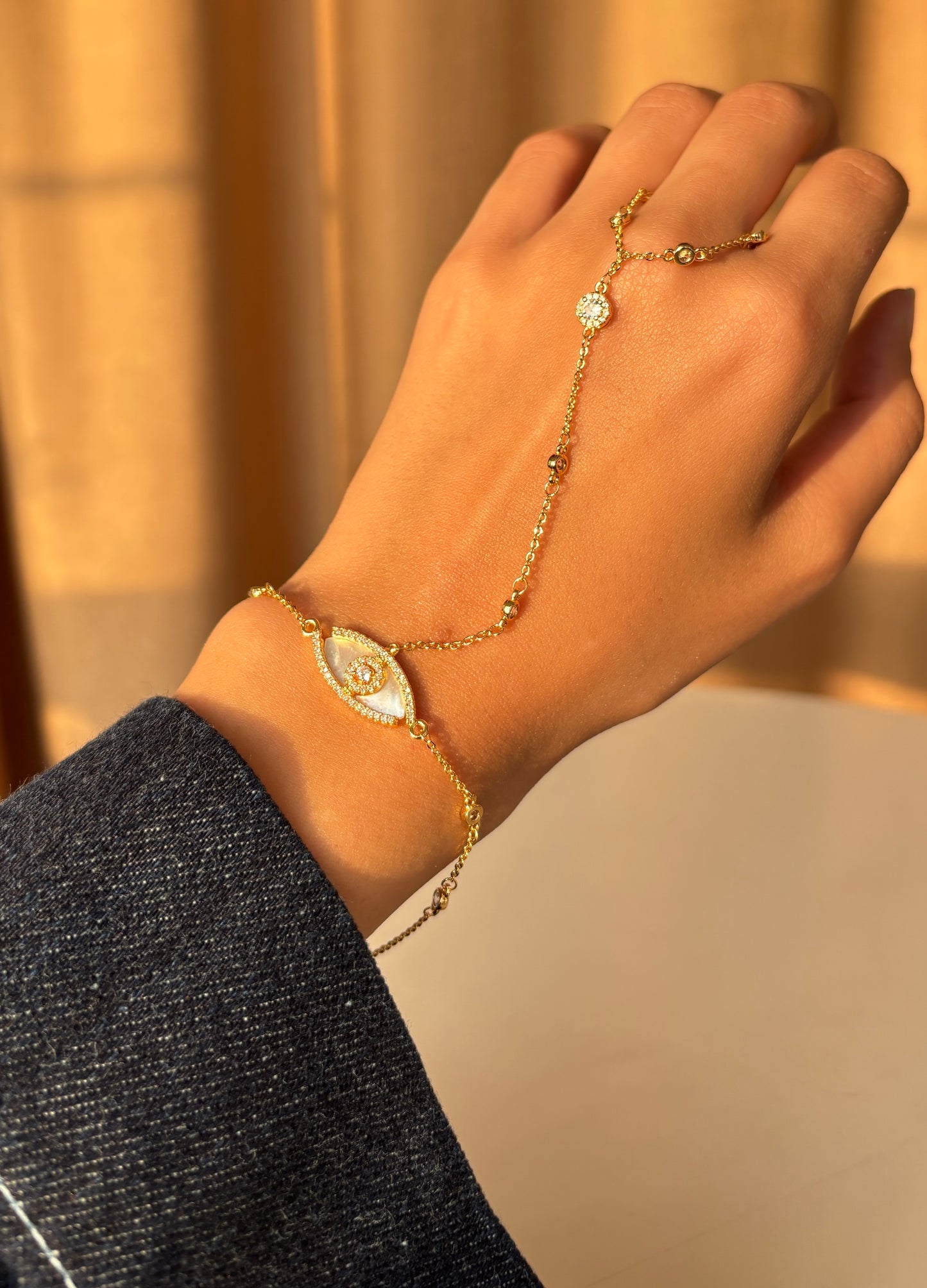 Evil Eye Hand Chain