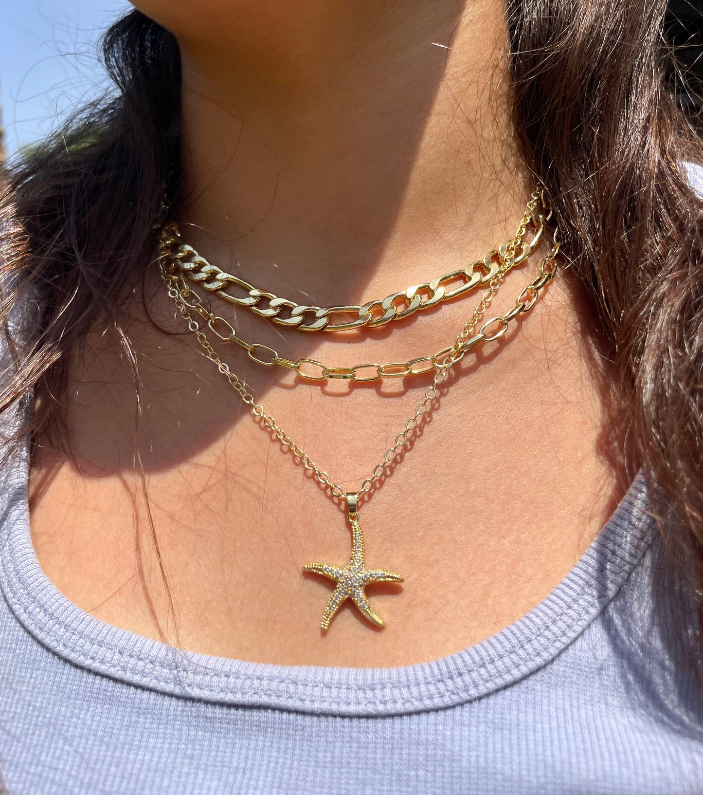 Starfish Layered Necklace