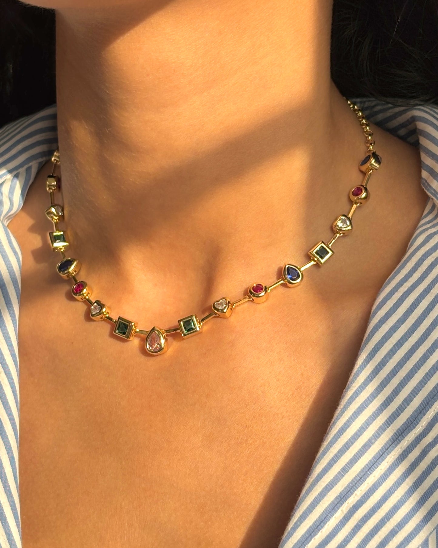 Aphrodite Colored Gems Necklace