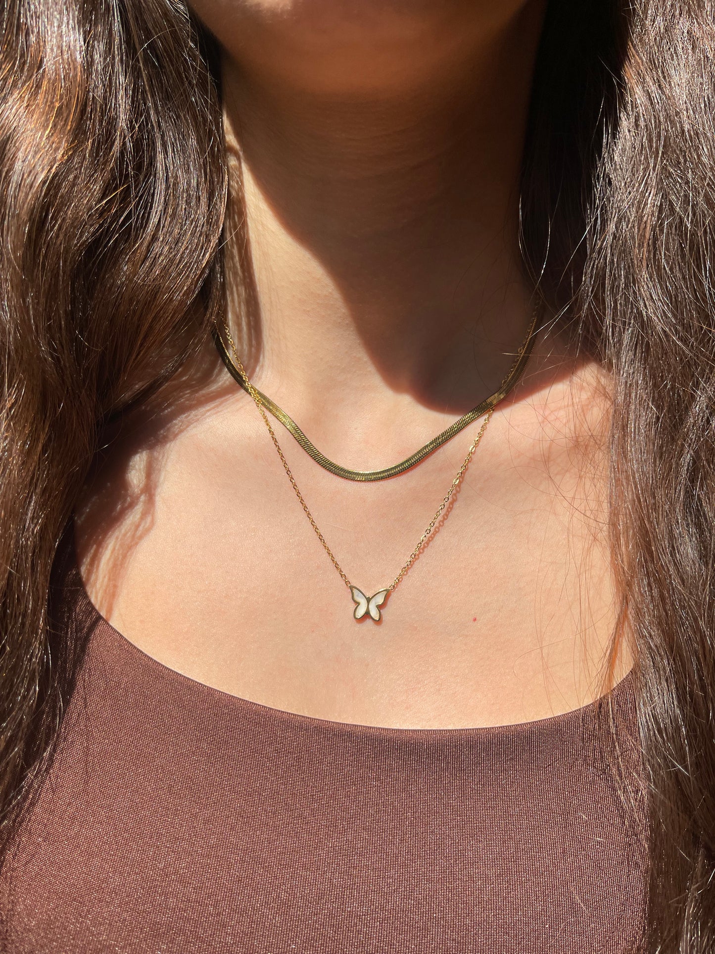 Butterfly Layered Necklace