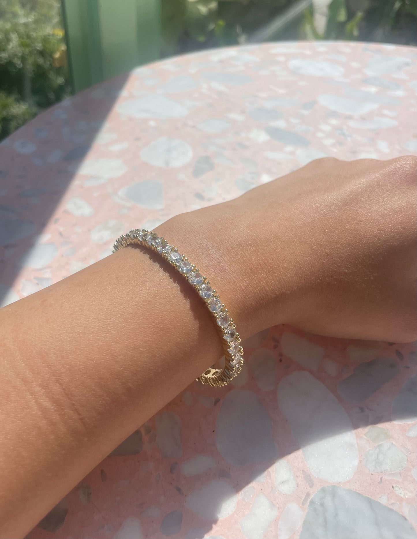Gold Tennis Bangle
