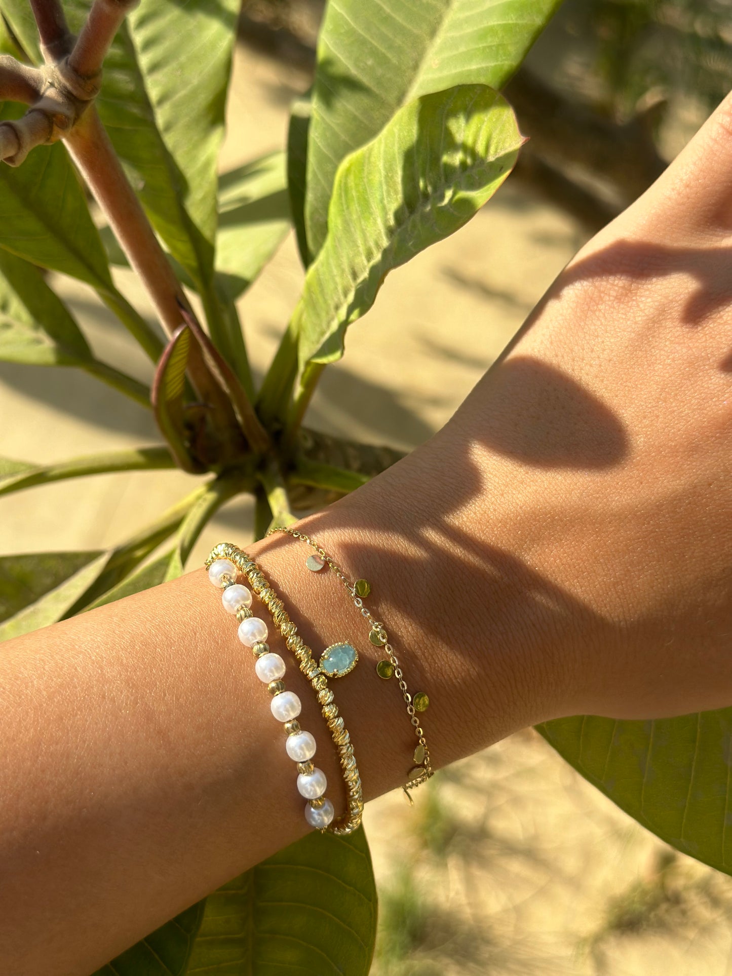 Golden Pearl Bracelet