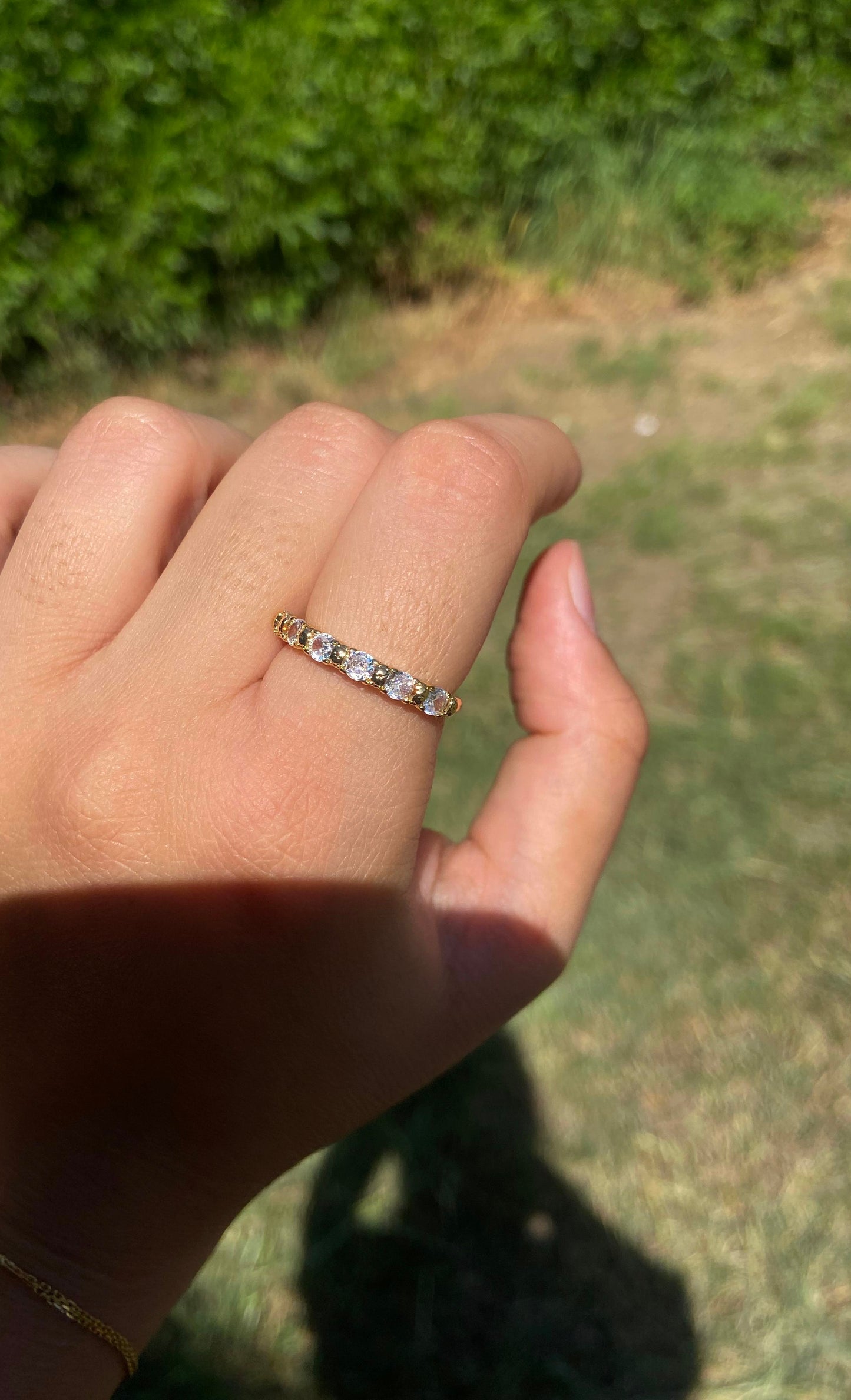 Gold Tennis Ring