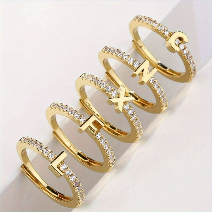 Initial Rings Gold