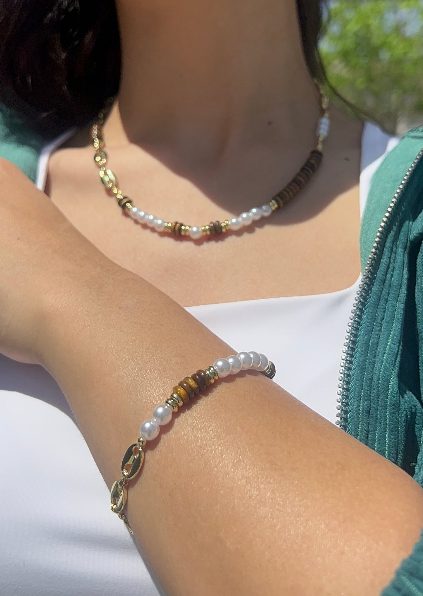 Natural Brown Tiger Eye Stone bracelet