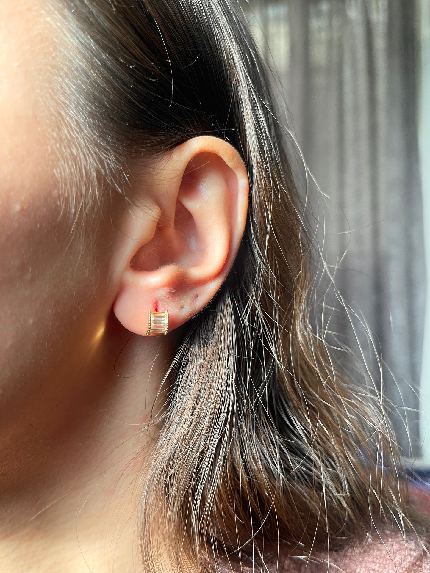 Mini baguette Earrings