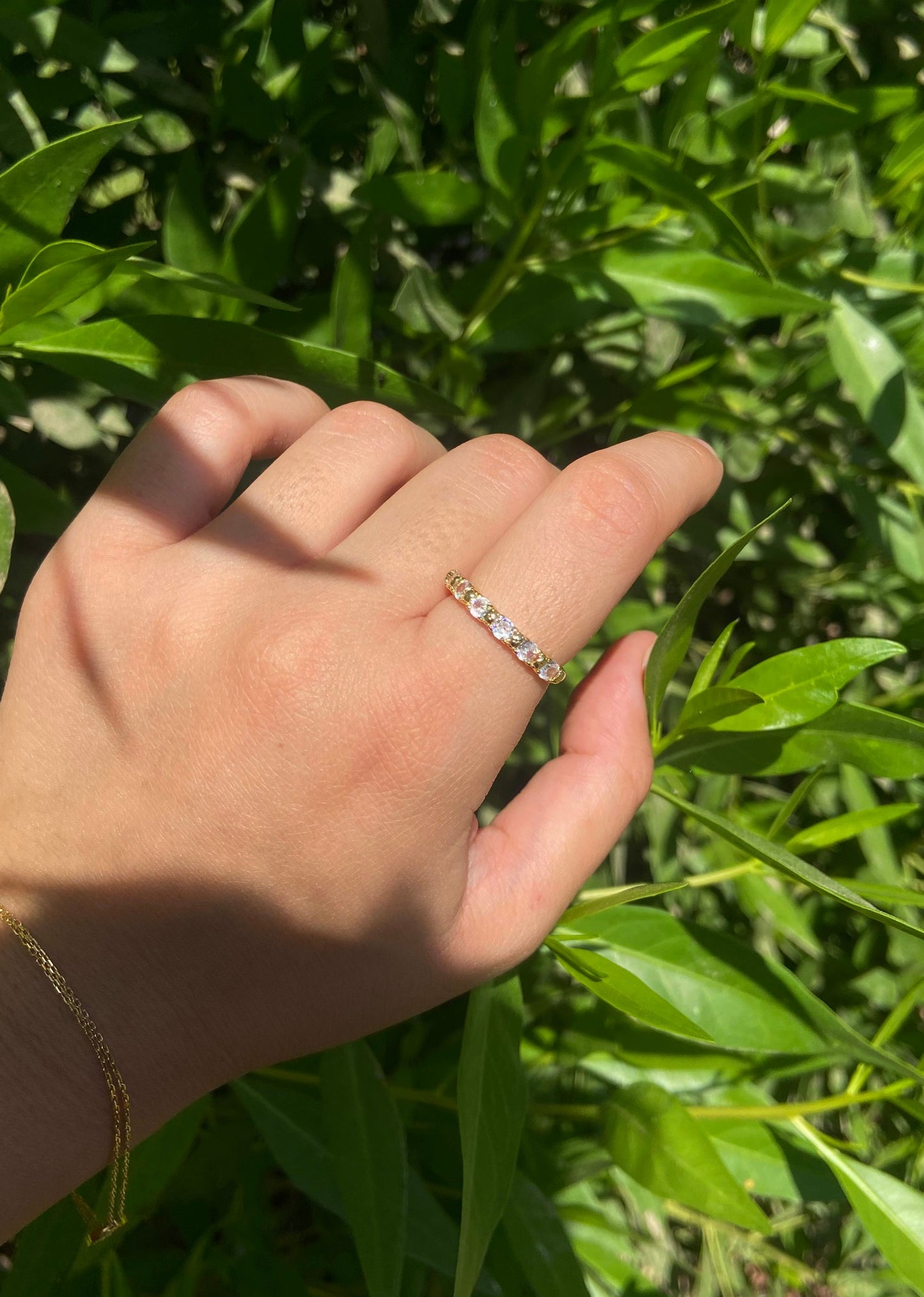 Gold Tennis Ring