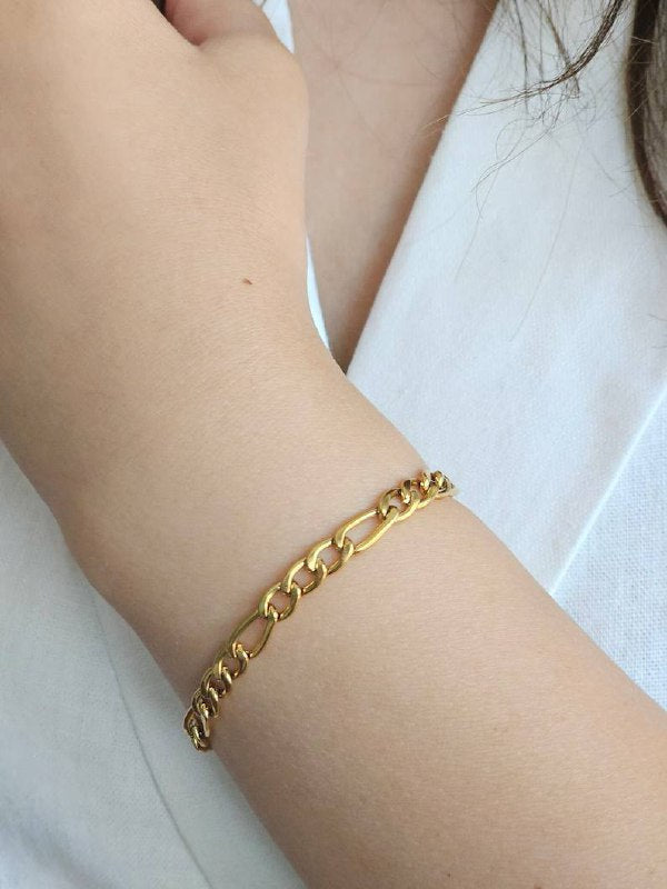 Figaro Thick Chain Bracelet