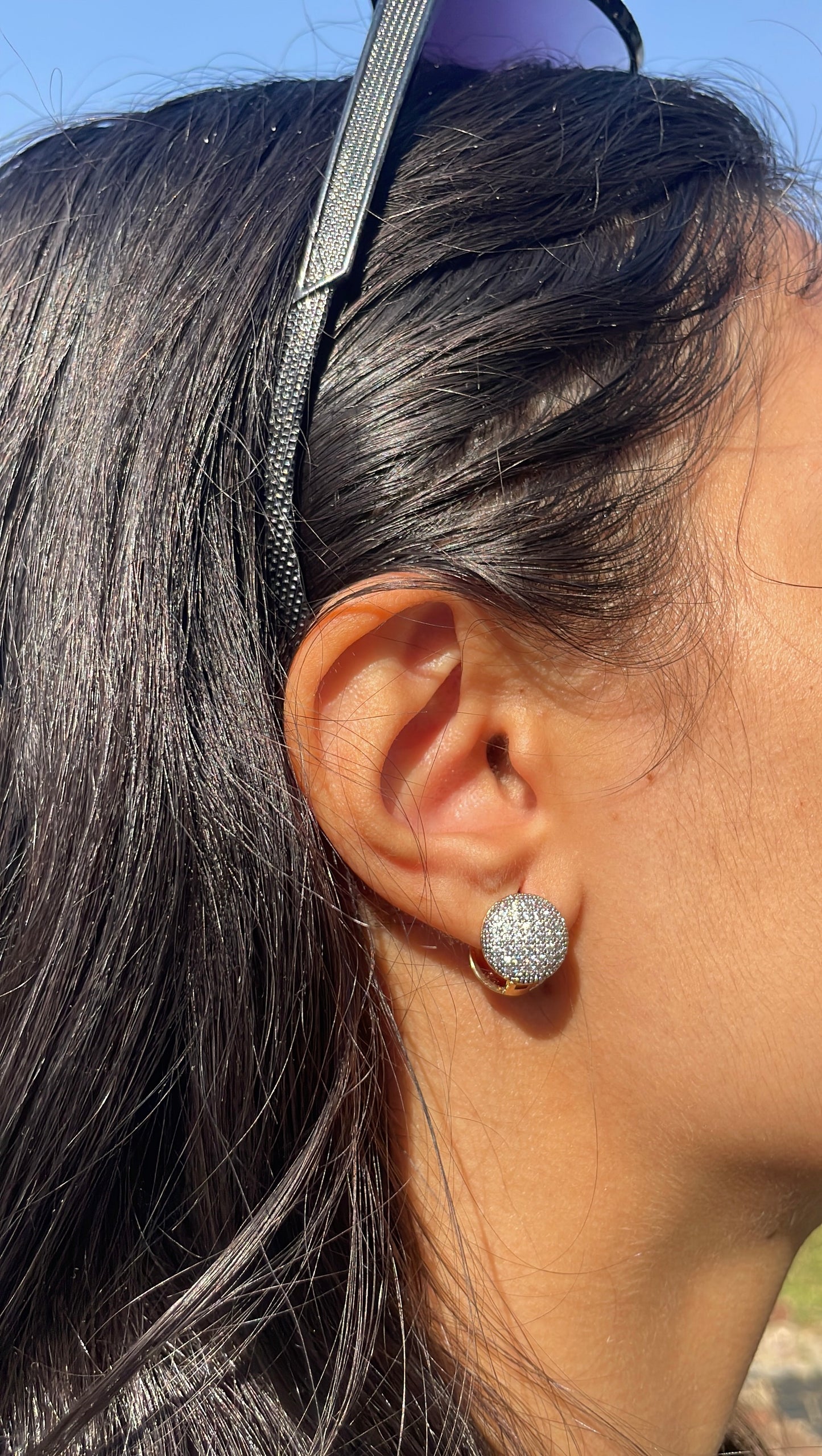 Round Crystals Earrings