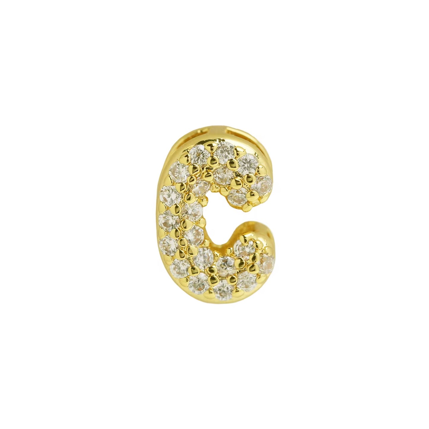 Petite Bubble Initial Necklace