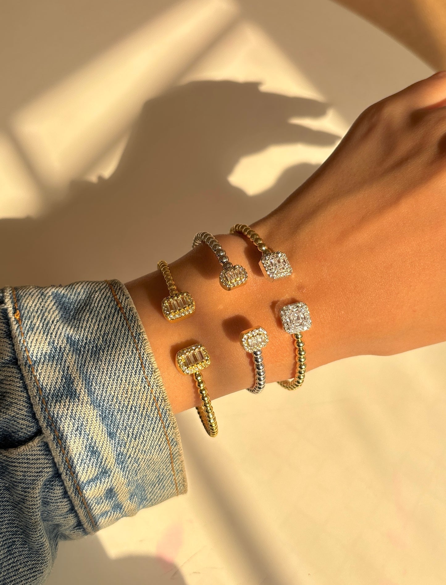 Square Baguette Bangle