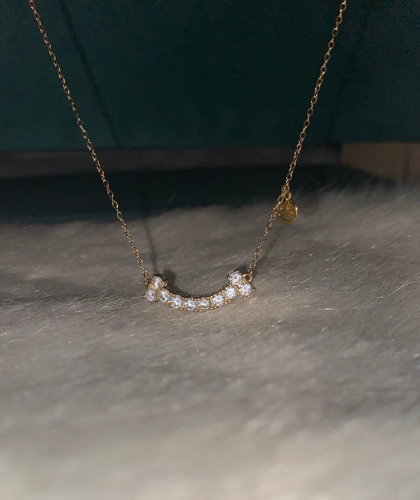 Celeste Curve Gold Necklace