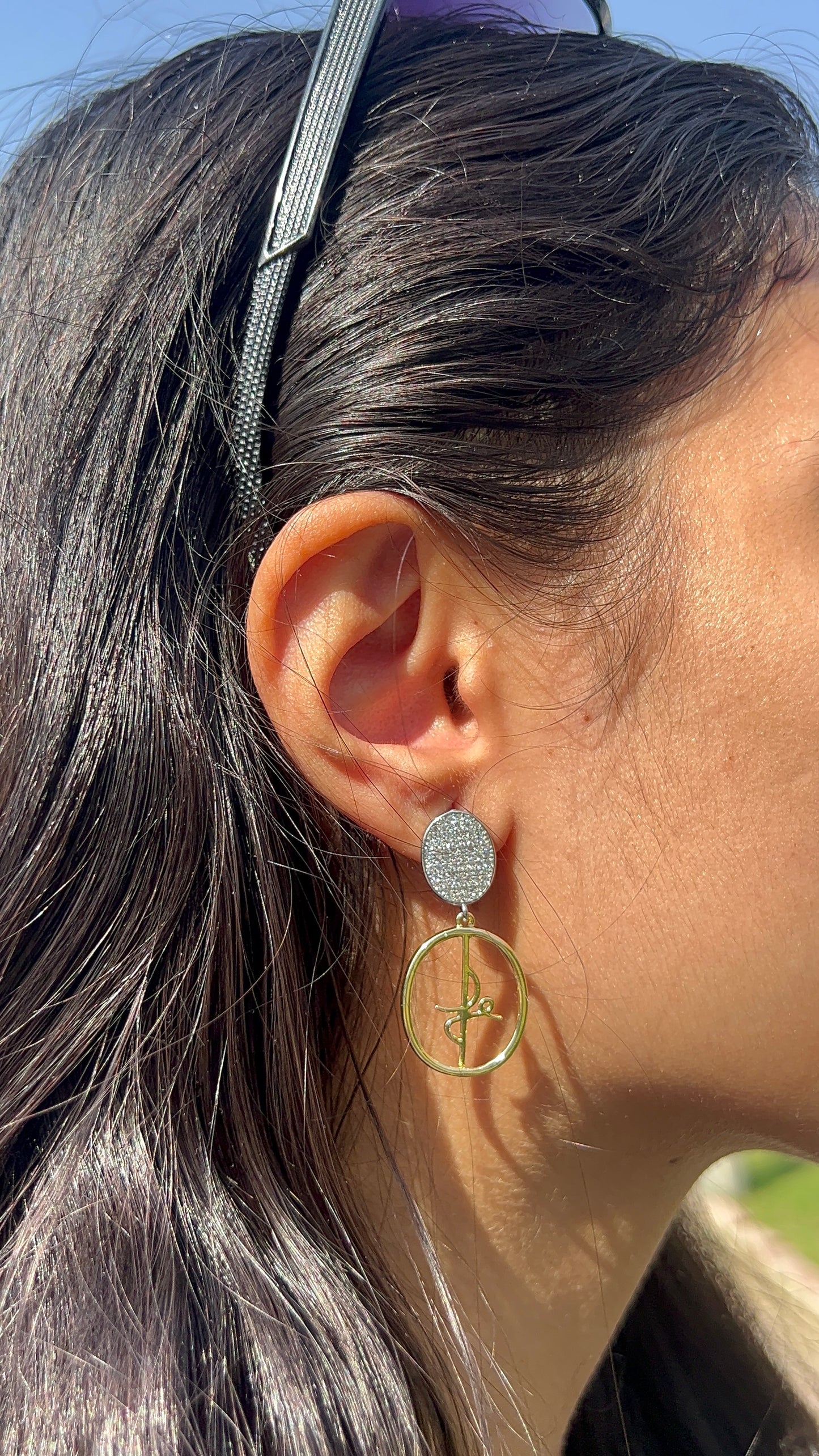 Golden Crest Earrings