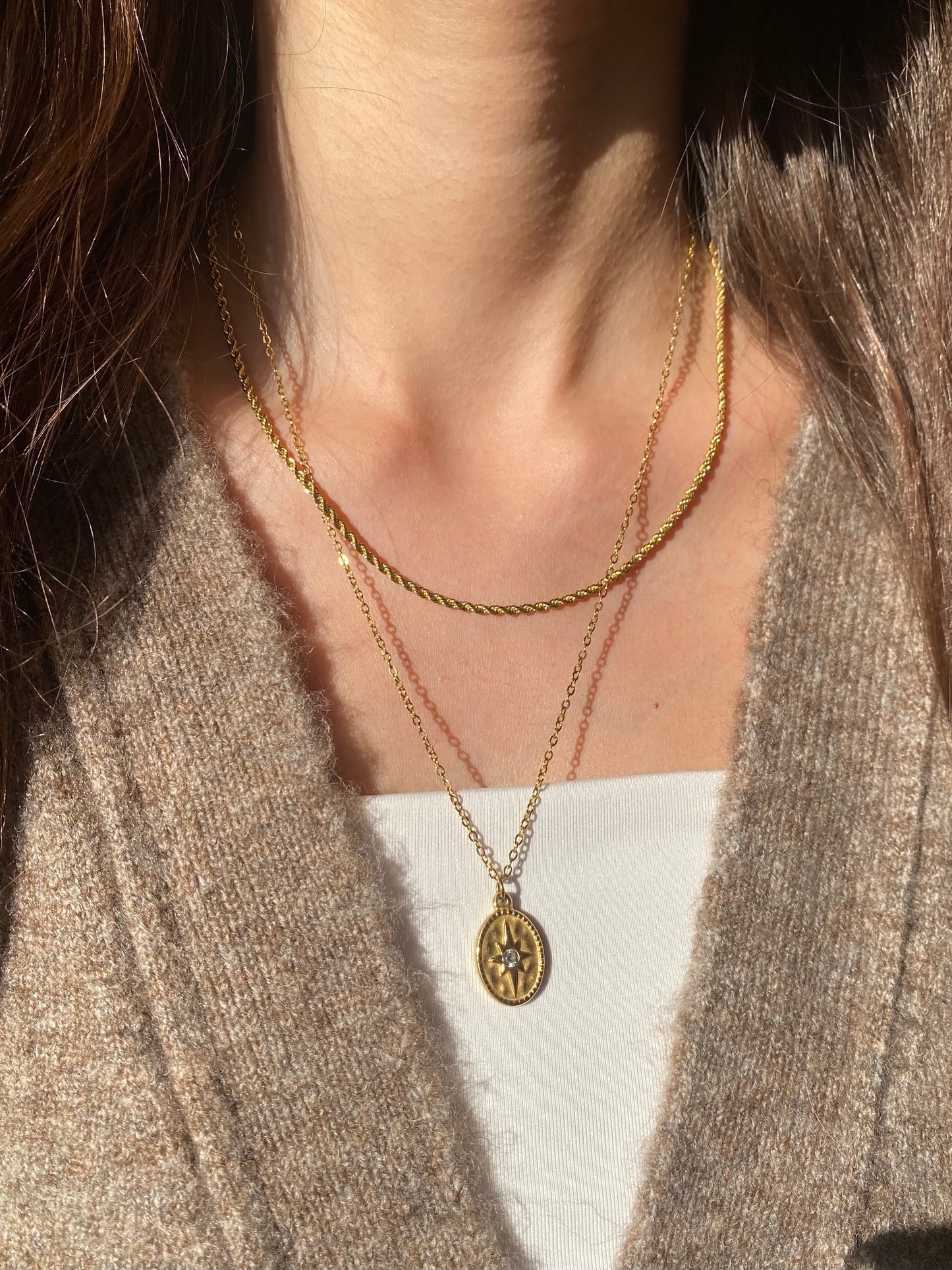 Double Layer Star Necklace