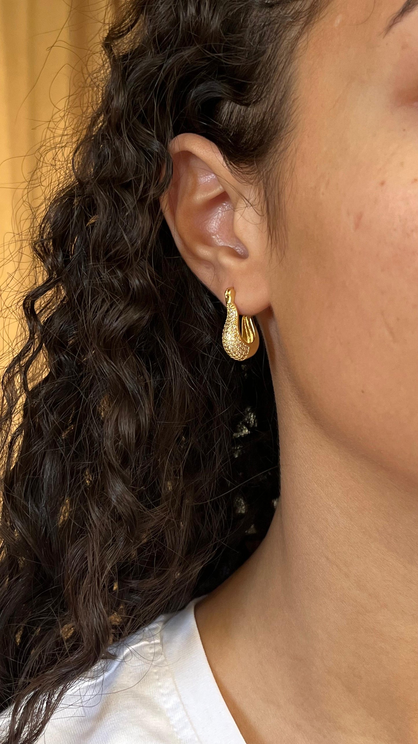 Diamonds Mini Hoop Earrings