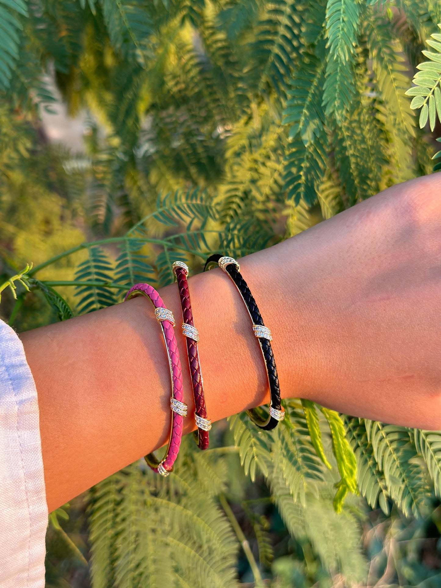 Diamonds Colored Bangles