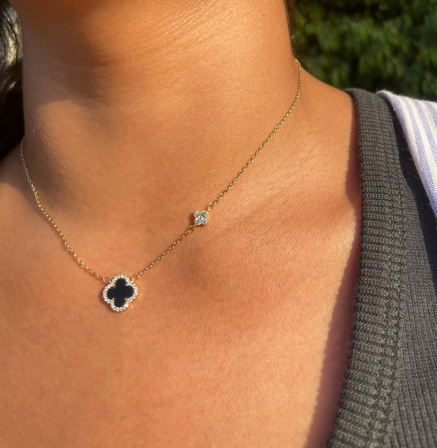 Black diamond necklace