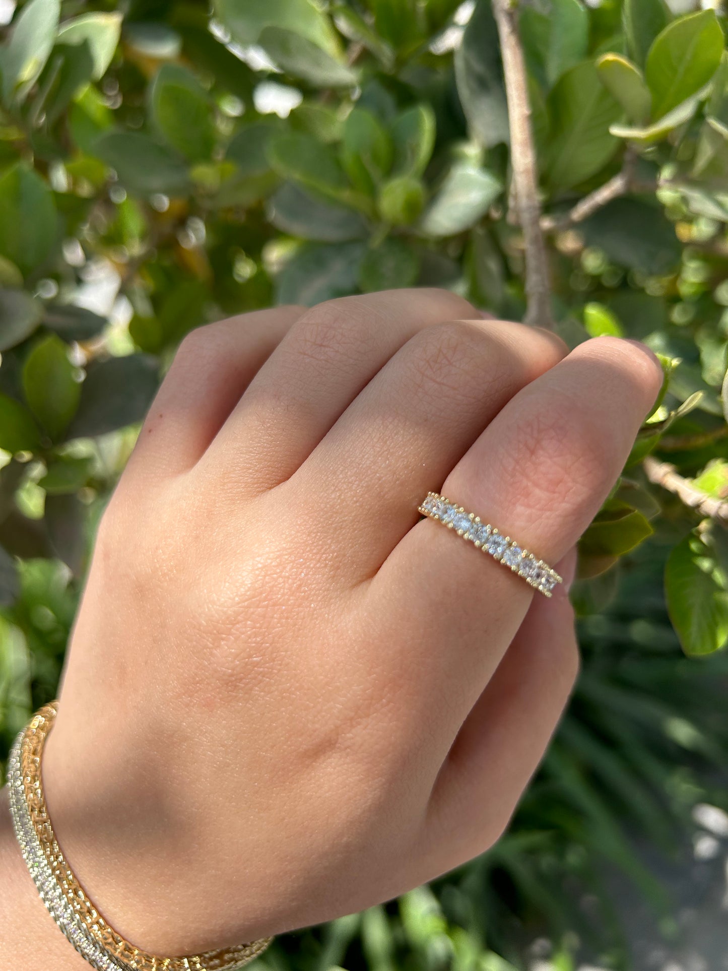 Tennis Gold Ring
