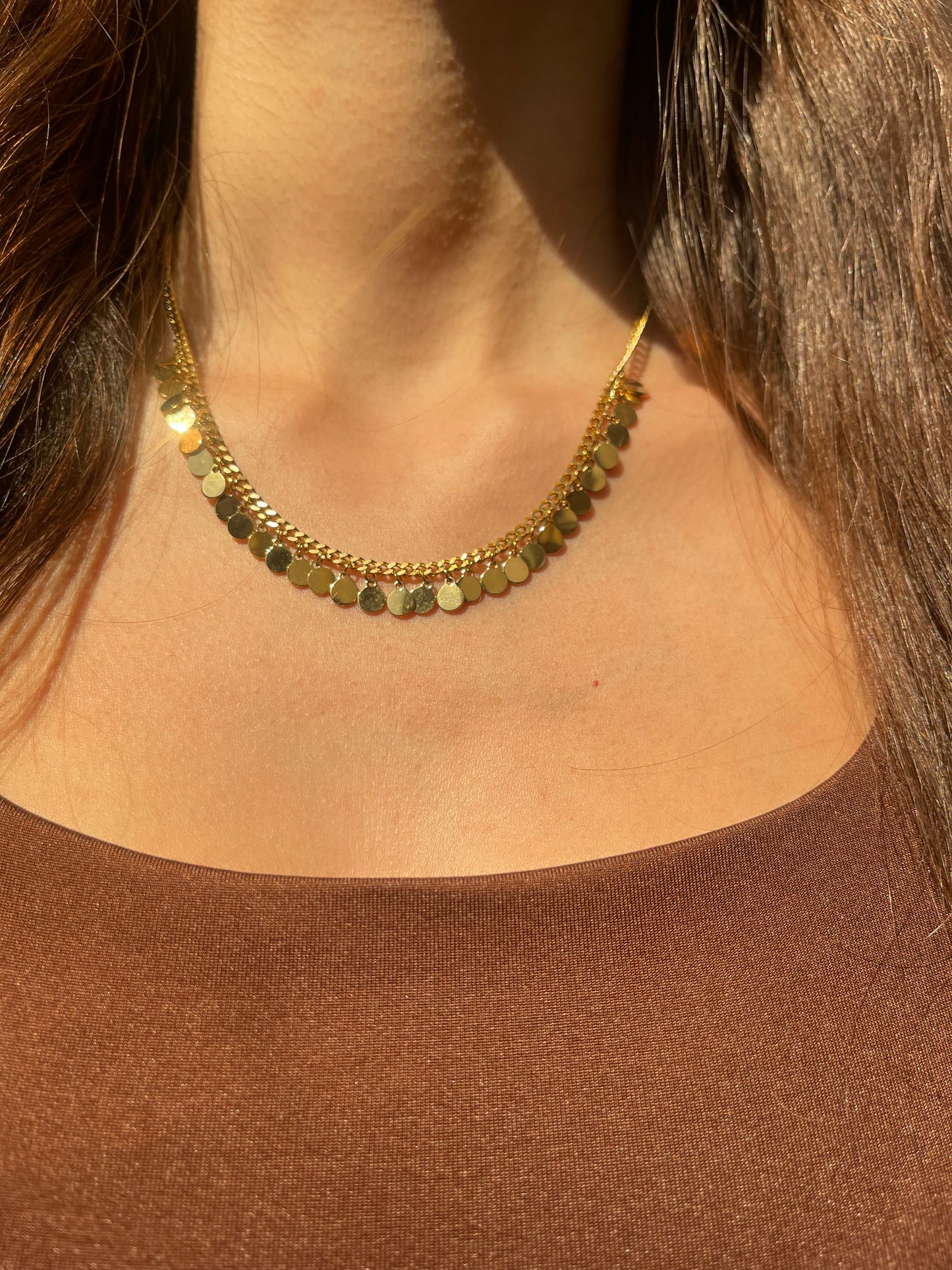 Disc Chain Necklace