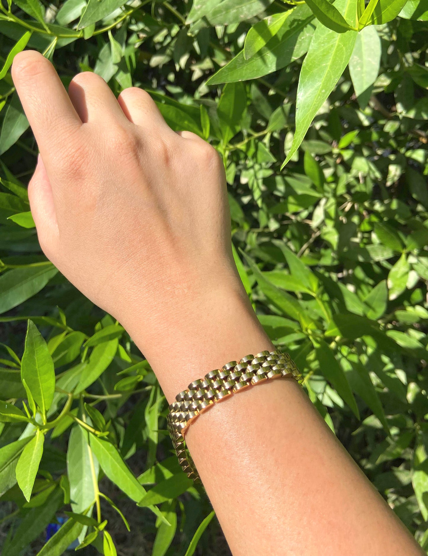 Gold Watch Bracelet