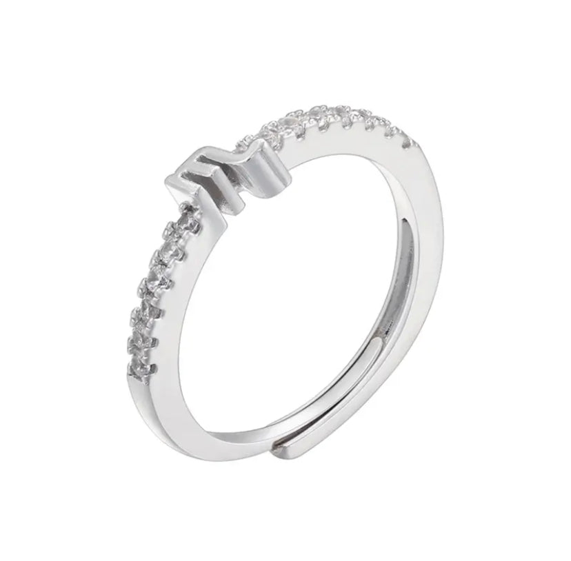 Zodiac Sign Silver Ring