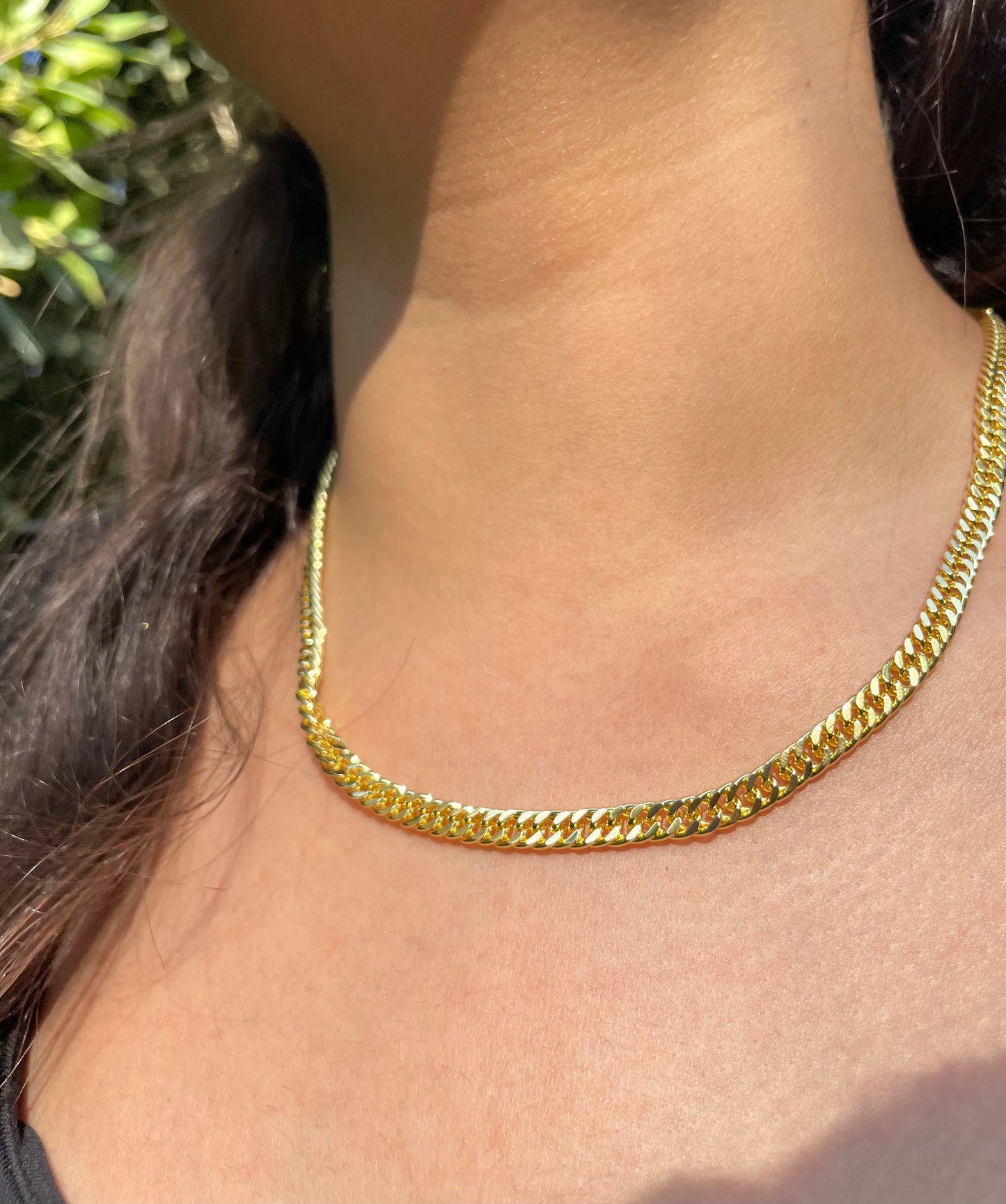 Thin Cubic Chain Necklace