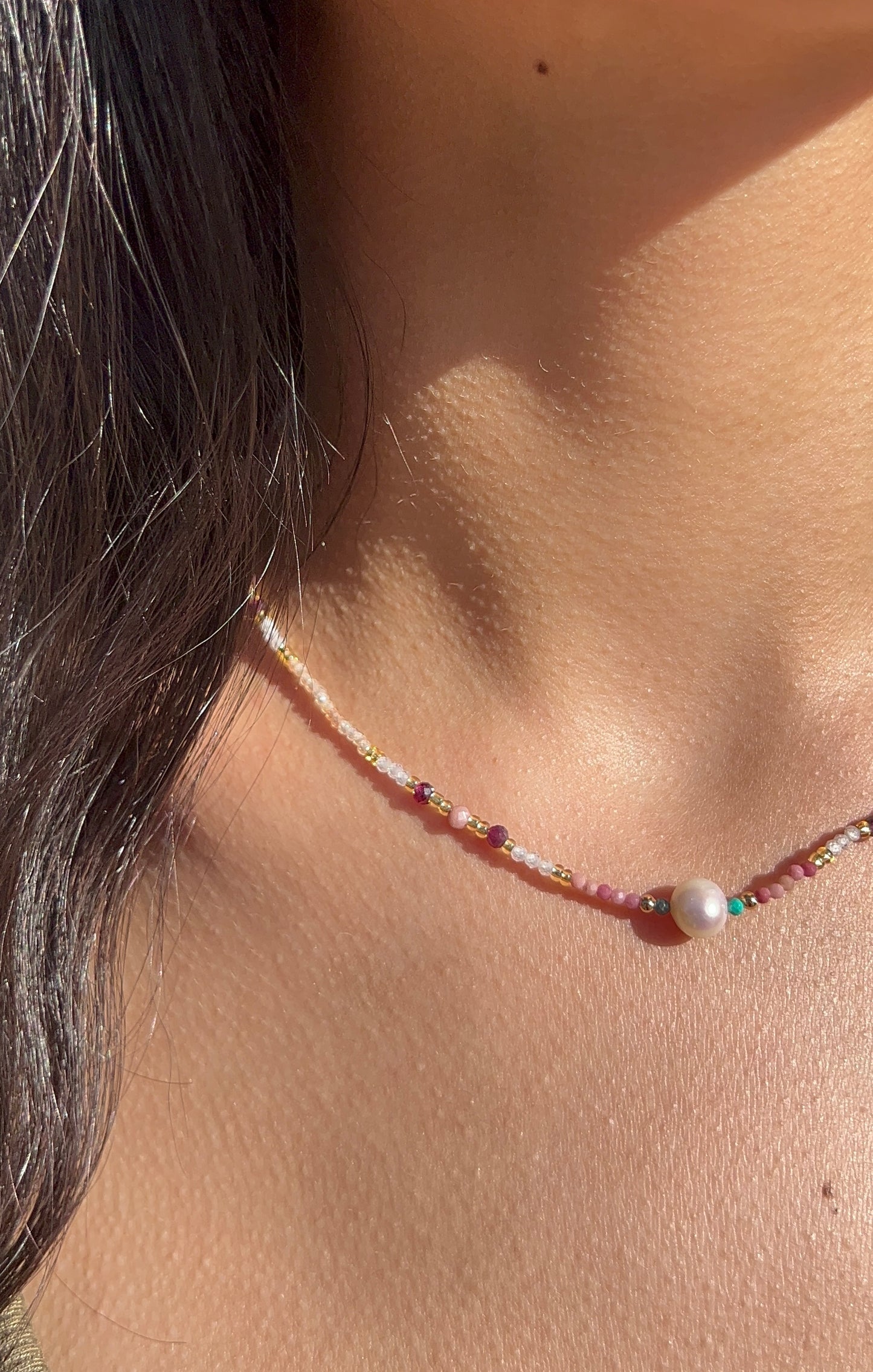 Colored Beaded Necklace