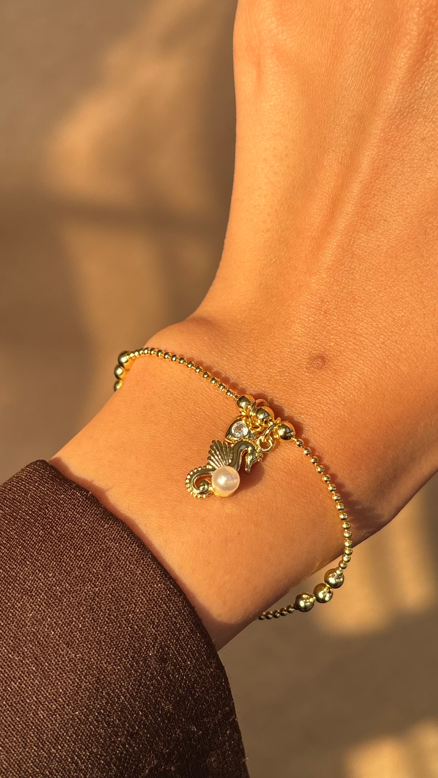 Pearl Seahorse bracelet