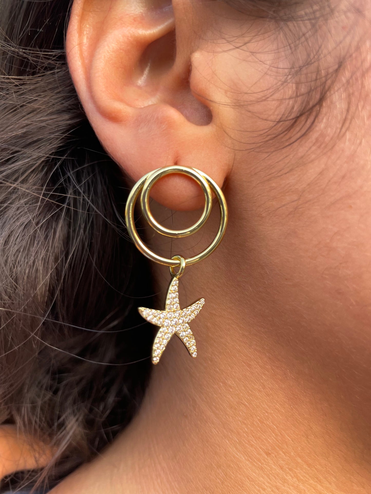Loop Star Earrings