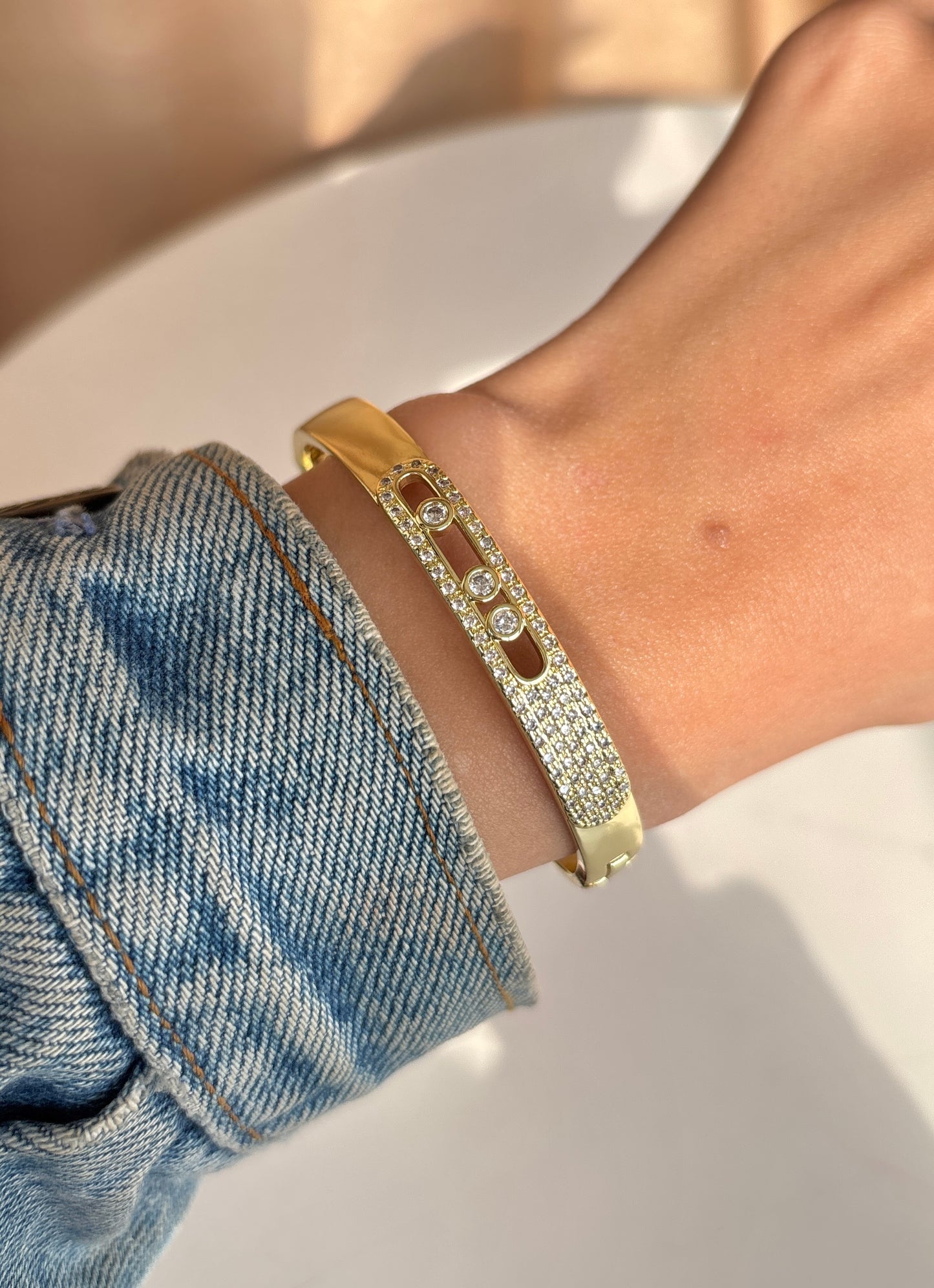 Move Gold Bangle