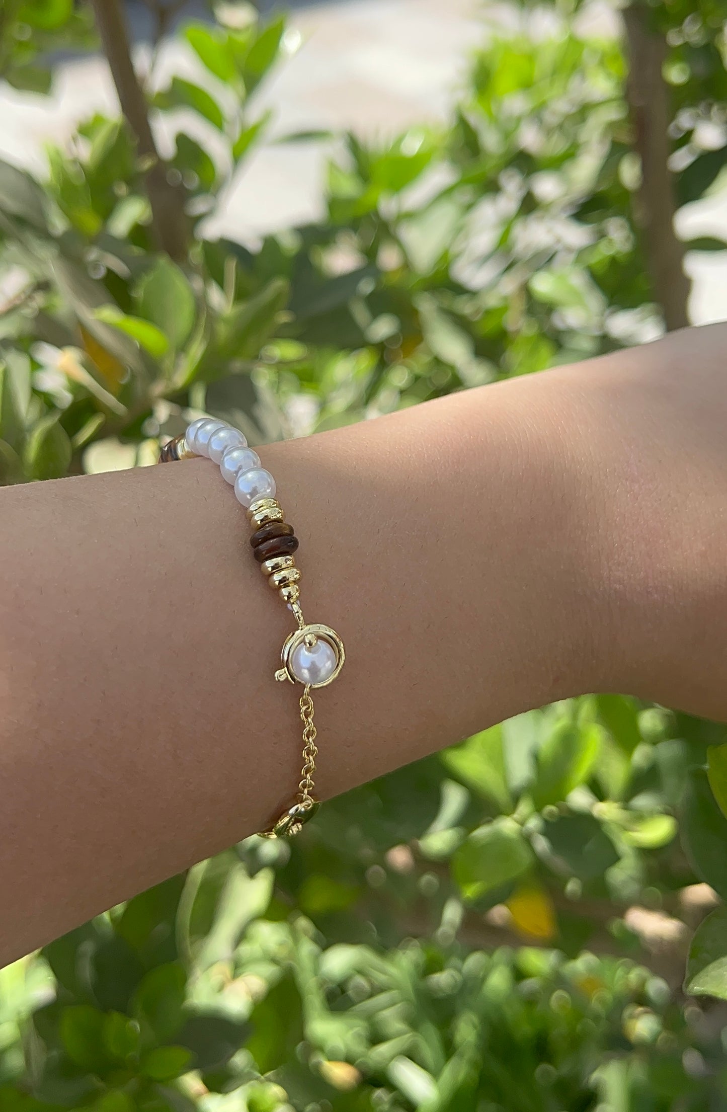 Natural Brown Tiger Eye Stone bracelet