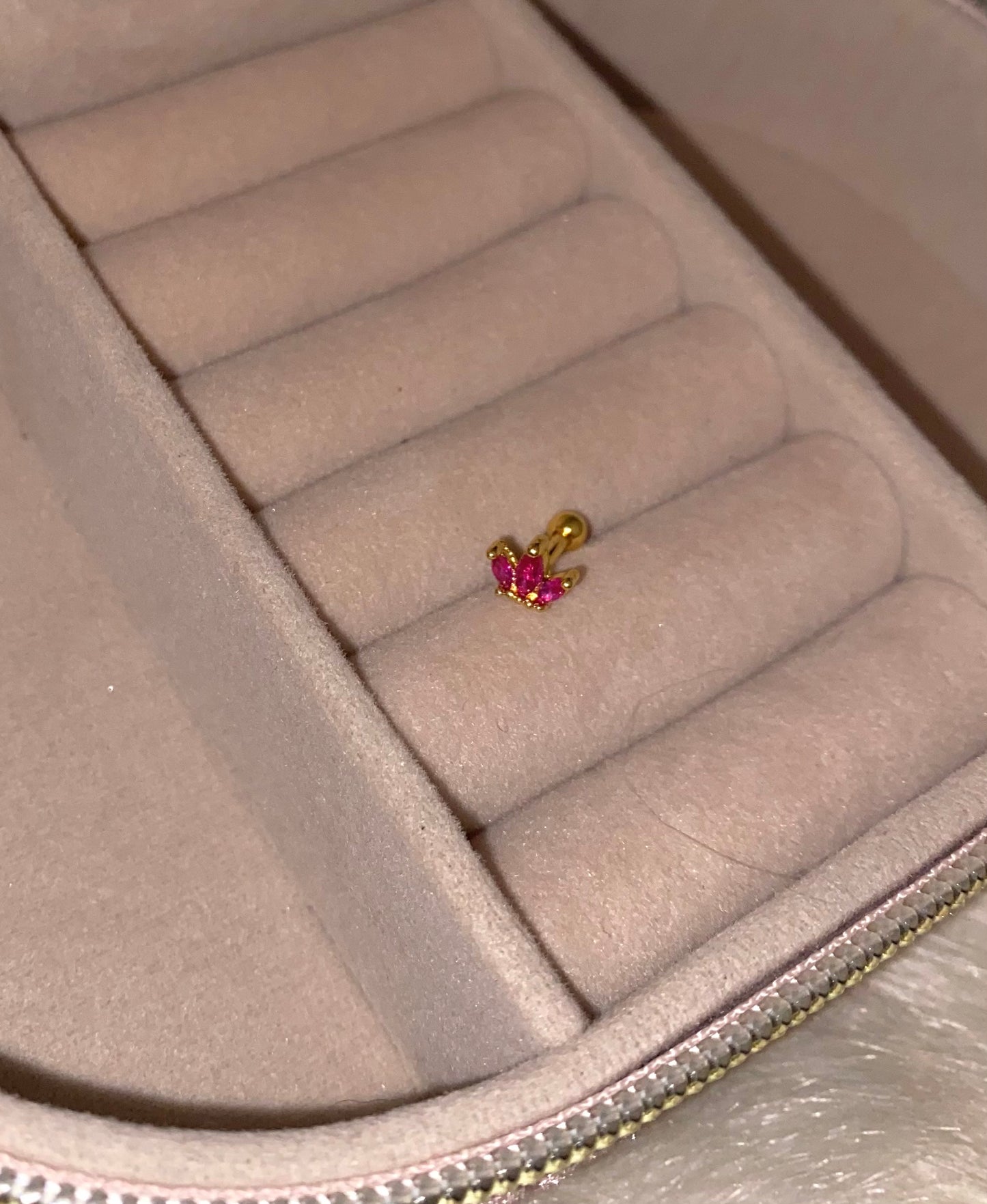 floral single piercing