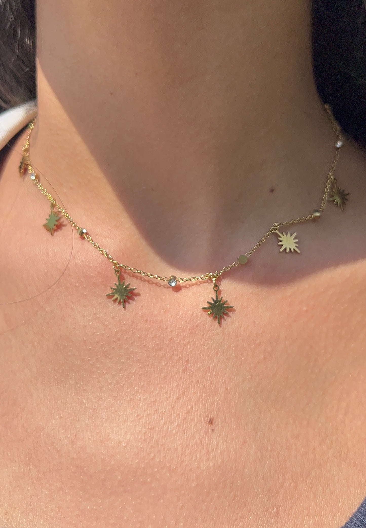Starburst Gold Necklace
